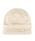 Givenchy 4G Monogram Beanie, &pound;175, Accessories, Beige/Cream, Wool, Front view